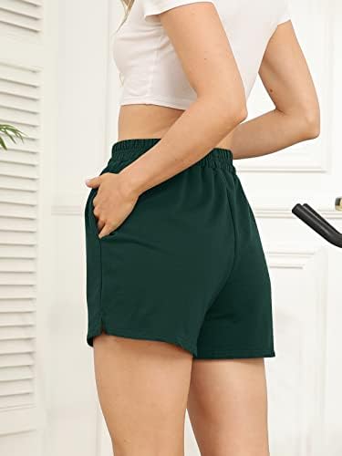 Autometrice ženske znojne kratke hlače atletske kratke hlače s visokim strukom casual salon kratkih hlača koje trče treninge
