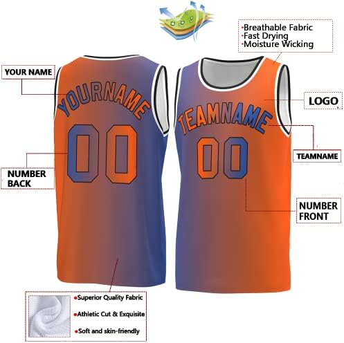 Prilagođeni košarkaški dres ušiveni/tiskani brojevi slova, osobni sportski dresovi za muškarce/mlade