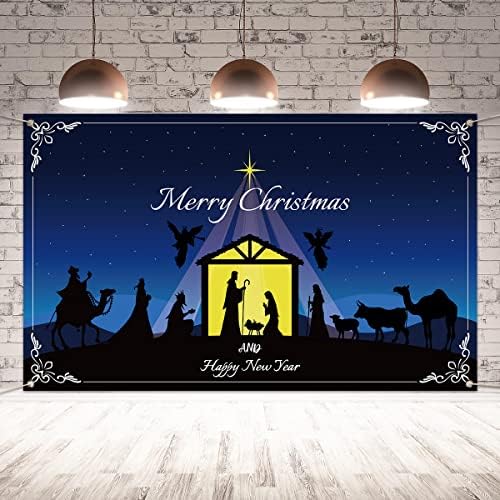 Pozadina jaslica Božićni Setovi za Božić na otvorenom u zatvorenom Isusovo rođenje Božićni vjerski ukrasi i pribor za kućne