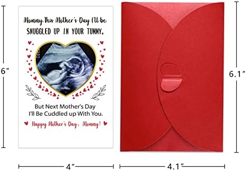 Fsaoor Zabavna razglednica na Prvi Dan majke majka od Baby Boy Girl 4 x6 Pokloni za 1-Dan majke sa umetkom s fotografijom