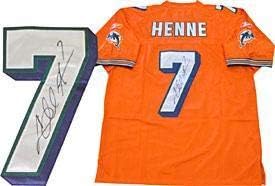 Chad Henne Autografirani/potpisani autentični Miami Dolphins Orange Jersey - Autografirani NFL dresovi