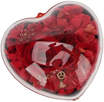Okuyonska kutija za nakit za cvijeće, izvrsna elegantna kutija za nakit u obliku srca plastike za naušnice za žene