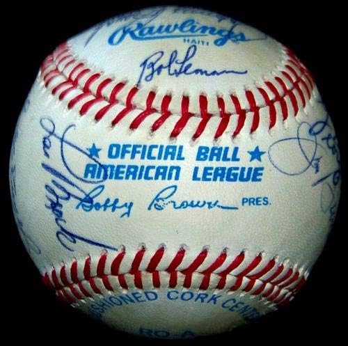 Johnny Bench Lefty Gomez Judy Johnson Lou Brock potpisao je auto bejzbol jsa ah loa! - Autografirani bejzbol