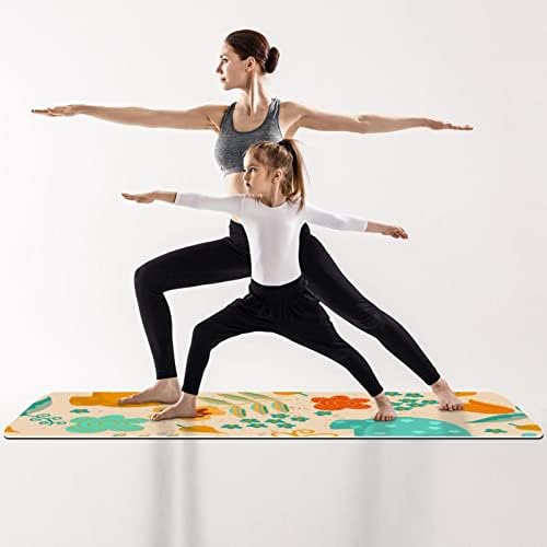 Svestrana prostirka za jogu, prostirka za vježbanje i zagrijavanje za vježbanje joge, jesenski suncokret u obliku leptira