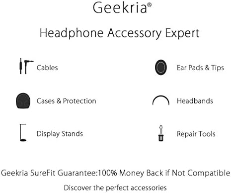 Slučaj Geekria Shield kompatibilan s AKG, Audio-Technica, Beat, Beyerdynamic, Bose, JBL, Sennheiser slušalice, zamjenska