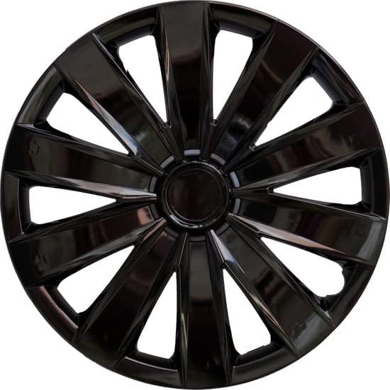 Copri set od 4 kotača 15-inčni crni hubcap Snap-on odgovara Toyoti