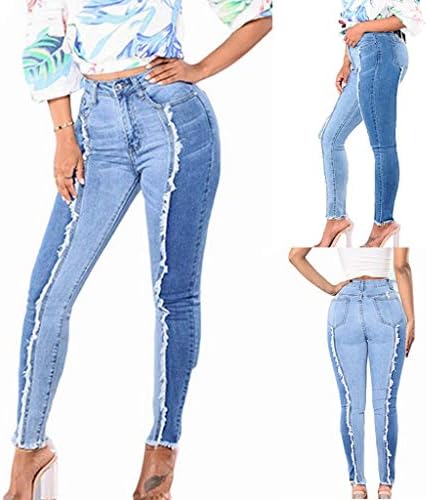 Duljina plus žene vitke gamaše fitnes leggins size ženske traperice Slimming Jean