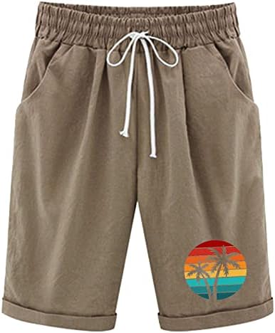 Bermudske kratke hlače za žene dužine koljena ležerno ljeto čiste boje dres kratke hlače s džepovima labave salone udobne