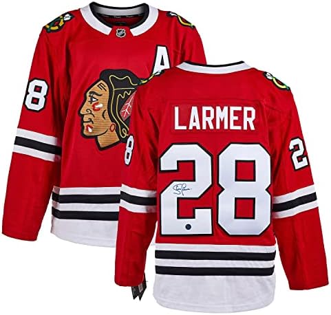 Steve Larmer Chicago Blackhawks autogramirani fanatici Jersey - Autographed NHL dresovi