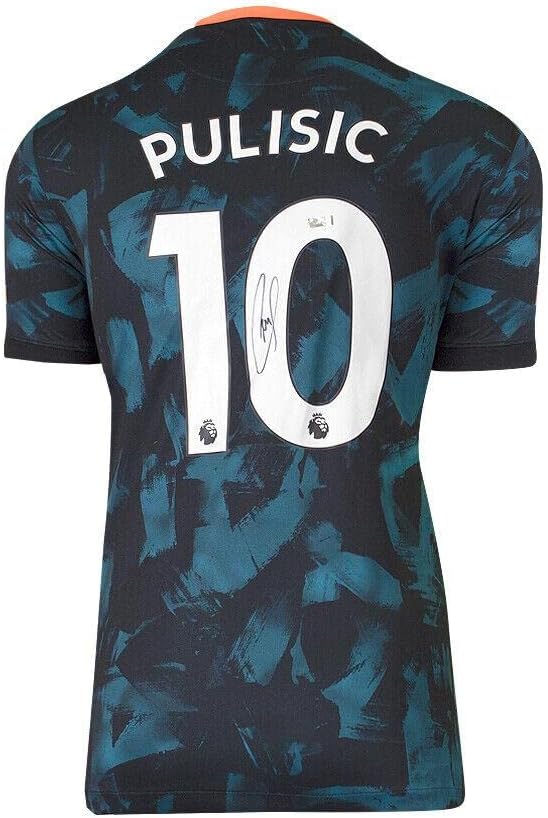 Christian Pulisic potpisao Chelsea majica - treće, 2021-22, broj 10 Autogram - Autografirani nogometni dresovi