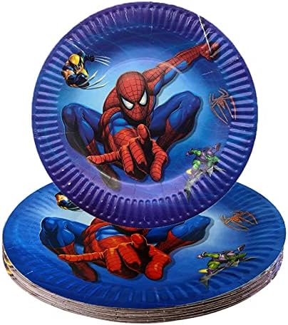 Spider-Man-dobavljač tematskih zabava, 30pcs ploče za zabavu s temom superheroja za dječji rođendan