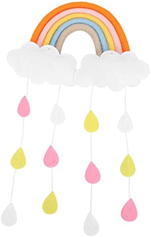 Kisangel boho dekor 3pcs nadstrešnica za tuširanje Strop za tuširanje favorizira umjetnost bebe zid kišni ukras duga duga