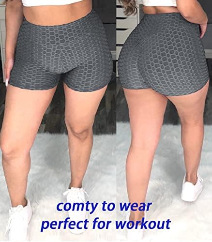 Zitaimei za dizanje stražnjice joge kratke hlače za žene teksturirane vježbe visokog struka trčanja kratkih hlača seksi anti