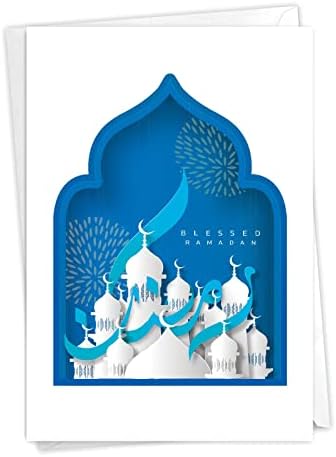 Najbolja tvrtka za kartice ramazan papirnate kartice s omotnicom od 5 x 7 inča ramazan kareem luksuznim c10387rdg