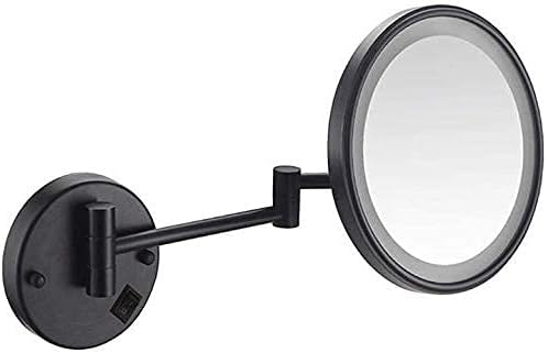 Lianxiao - ispraznost ogledalo povećalo osvijetljeno zrcalo šminka 3x povećavanje usb punjenje uvlačenja kromiranog završnog