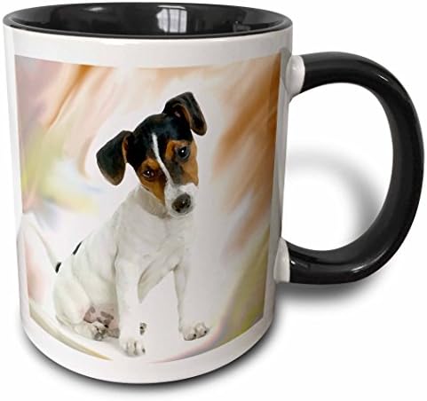 3Drose Jack Russell Terrier šalica, 11 oz, višebojan