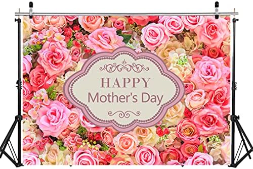 Pozadina fotografije za sretan Majčin dan od 7 do 5, cvijeće za Majčin dan, pozadina za fotografije na zidu, ružičasta cvjetna