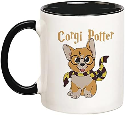 Fonhark - Corgi Potter šalica, za pseću mamu tata, Corgi mama tata, Corgi Lover šalica, šalica/šalice noviteta od 11 oz