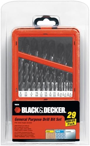 Black & Decker 15575 29 komada Twist Bušilica Bit s metalnim indeksom