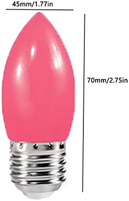 1 vat dekorativne ružičaste žarulje noćna svjetiljka 926 / 927 baza kandelabra svijetlo ružičaste LED svjetiljke dekorativne