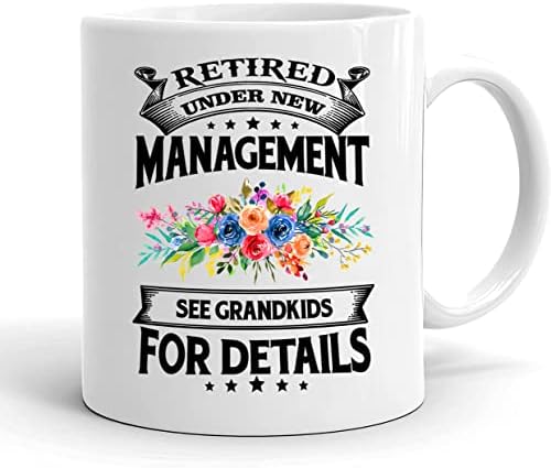 Umirovljen pod novom upravom, Pogledajte detalje u unucima šalica-smiješna bakina šalica-keramička šalica za kavu-Pokloni