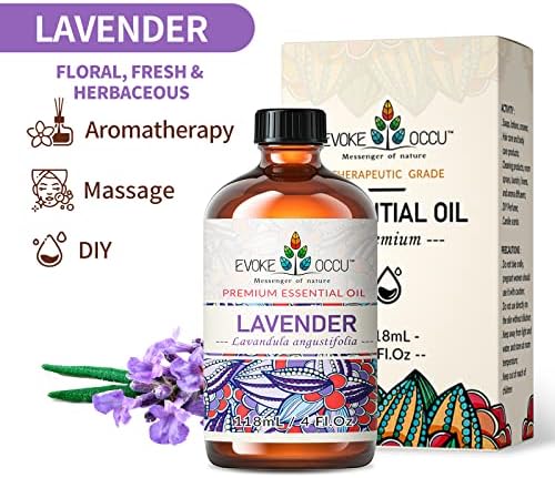 Esencijalno ulje lavande 4 oz, čisto eukaliptus ulje Cinnamon Eterično ulje za difuzor masaža kože sapun za svijeće- 4 fl