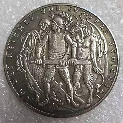 Antikni zanat 1944. Njemački prigodni novčić stari srebrni dolar srebrni okrugli kolekcija Antique Coin Antique 1037