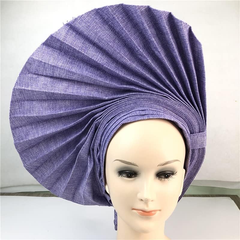 Nigerijska traka za glavu ženske kape Afrička Afrička pokrivala za glavu turban ženska traka za glavu od tkanine boja 1102
