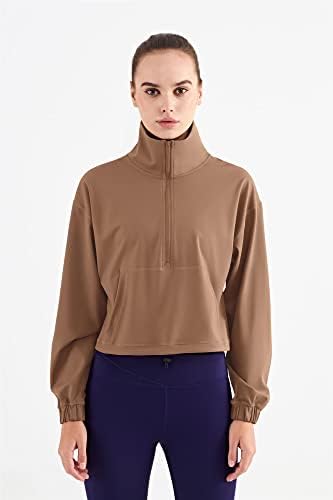 Altiland Pola zatvarača pulover ošišane jakne za žene s dugim rukavima Atletski trčanje joga košulje