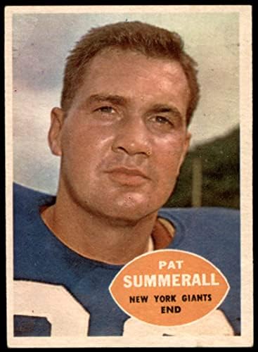 1960. Topps 77 Pat Summerll New York Giants-FB Good Giants-FB Arkansas