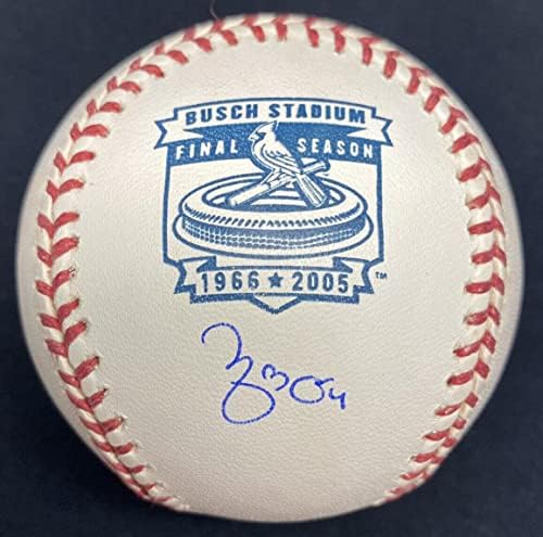 Yadier Molina potpisao je bejzbol bejzbol JSA SAMOST BUSCH stadion samo - autogramirani bejzbol