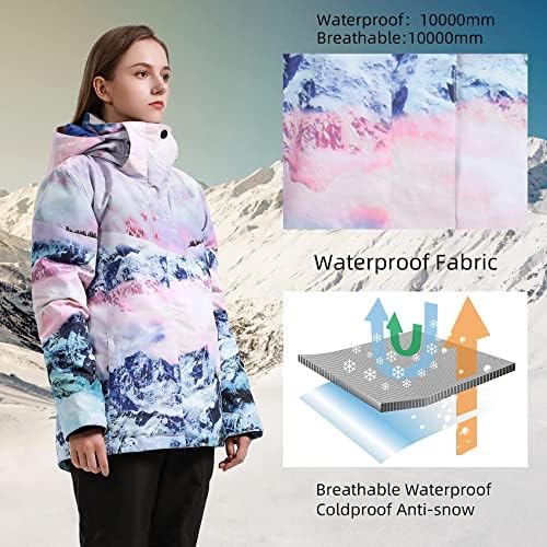 GSOU snježna ženska skijaška jakna i hlače vodootporne snježne snježne snježne kaputa izolirana topla zima