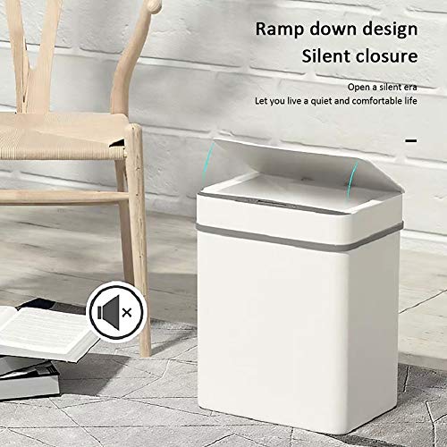12-litarska pametna kanta za smeće s automatskim indukcijskim senzorom pokreta kućna kuhinja kupaonica kanta za smeće bijela