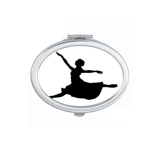 Balet skakajući performanse plesač ogledalo prijenosna šminka ručna šminka dvostruke bočne naočale