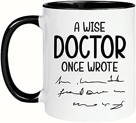 Wonwhew Yywudishop - Smiješno liječnik šalica, mudri liječnik jednom je napisao šalicu, šalicu liječnika, liječnička šalica,