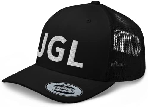 Rivemug JGL Trucker Hat, bijeli veznik chapo guzman chapito 701 šešir srednje krune zakrivljene račune podesive kapice |