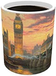 Morphing šalice Thomas Kinkade - London - Engleska Ujedinjeno Kraljevstvo - Jedna od 11 oz mijenja toplinu osjetljivu keramičku