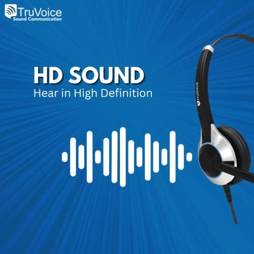 Truvoice HD -550 Slušalice s otkazivanjem buke mikrofon i HD zvučnici - kompatibilno s Avaya 1608 1616 9601 9608 9611 9611G