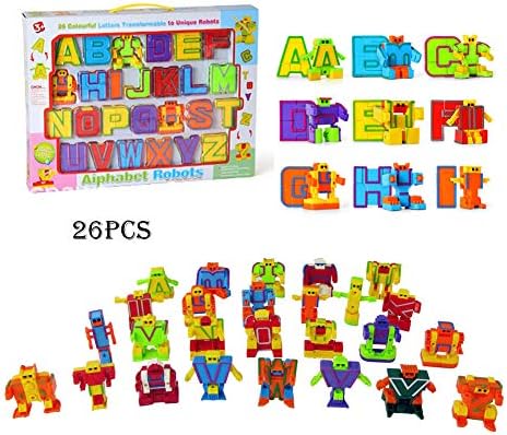 Odowalker abeceda robota Action Slike 26 komada 2 slova alfa botovi edukativni abc predškolski učenje stabljika montessori