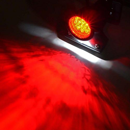 Motocikl Crna stražnja rešetka crveno LED stražnje kočiono svjetlo za Ach