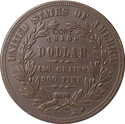 Izazov novčića 1873 Sjedinjene Države $ 1 dolar kovanice Kopiranje Tip 1 Kopiranje ukrasa Zbirke kolekcije kovanice kovanice