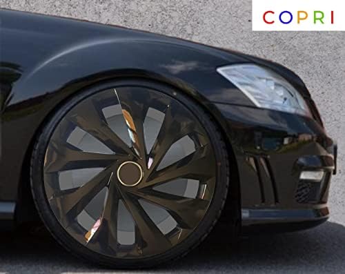 Copri set od 4 kotača 15-inčni crni hubcap Snap-on odgovara Mitsubishi