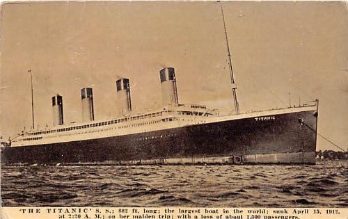 BIJELO Zvjezdane brodove broda Titanic brodski brodovi razglednice razglednice