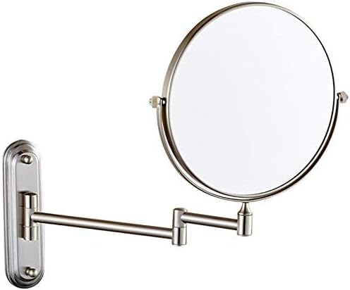 Zidno ogledalo za šminkanje od 8 inča mjedeno povećalo dvostrano ogledalo za brijanje uvlačivo isprazno Ogledalo za kupaonicu