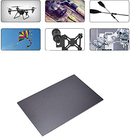 GOONSDS 3K ploča od karbonskih vlakana čisti materijal od karbonske ploče za RC UAV/Toys Twill Matte, 30cm/11,8inx50cm/19,7Inx20mm