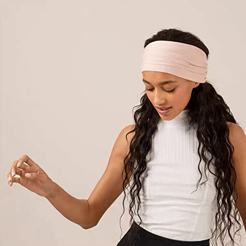 6pcs podesive trake za glavu s kravatom za žene šal za kosu s čvorom pamučna elastična joga traka za vježbanje trčanja kravate