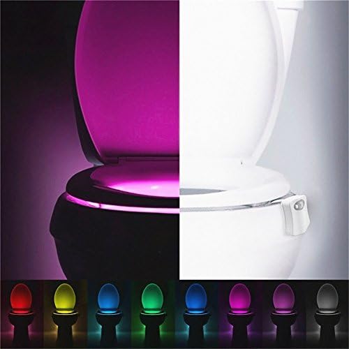 ; 8 boja senzor za otkrivanje pokreta tijela automatska sjedala LED noćno svjetlo toaletni poklopac svjetlo sjedala za kupaonicu