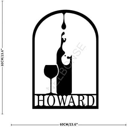 Personalizirani vinski metalni znak - Custom Ime znak - Znak kućnog bara - Kuhinjski dekor - Vinski naziv znak - Unutarnji