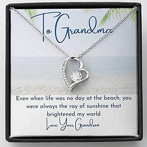 Plaža tematizirana na moju ogrlicu od unuka, pokloni ogrlicu moje bake, ogrlica bake, čak i kad život nije bio dan na plaži