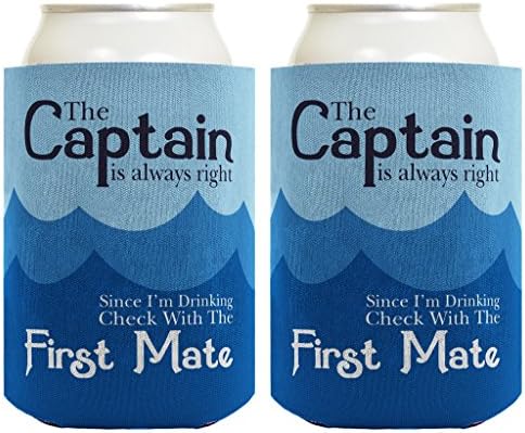 Smiješno pivo Coolie Kapetan uvijek u pravu provjerite prvi prijatelju Nautical Jedran za jedrenje na plovidbe poklon 2 pakiranje